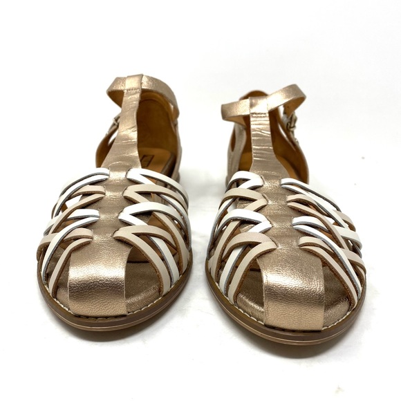 PIKOLINOS Talavera Champagne Sandals 42 | Semi-Closed Braided Leather - Picture 5 of 7
